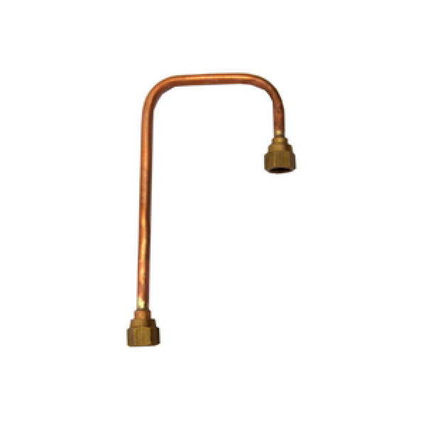 Copper pipe with 1/4" to 1/4” F. Flare