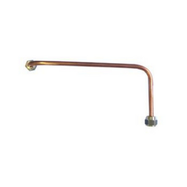Copper pipe with 1/4" to 1/4" F. Flare