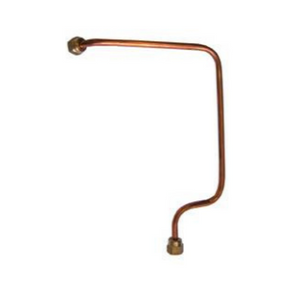 Copper pipe with 1/4" to 1/4" F. Flare